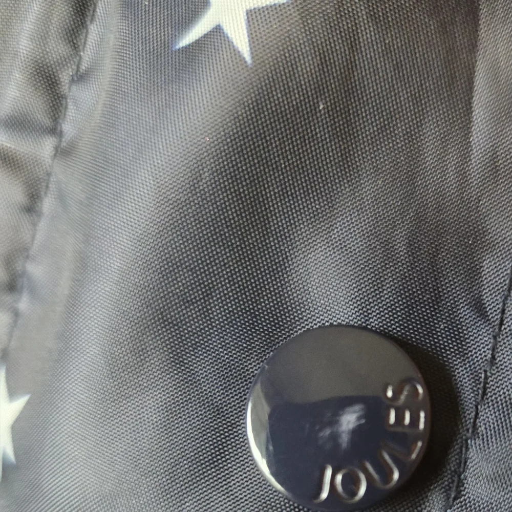 Joules Right As Rain Navy Star Print Jacket - Picture 8 of 9